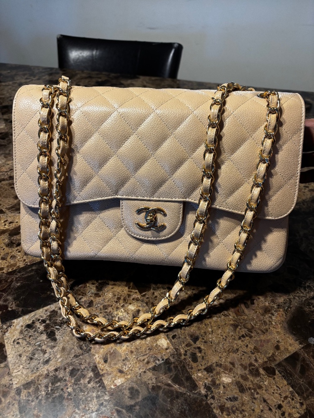 Chanel Jumbo Double Flab Light Beige